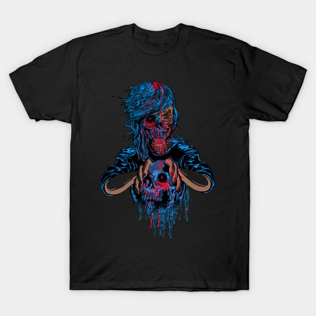 Zombie Woman T-Shirt by StacysCellar